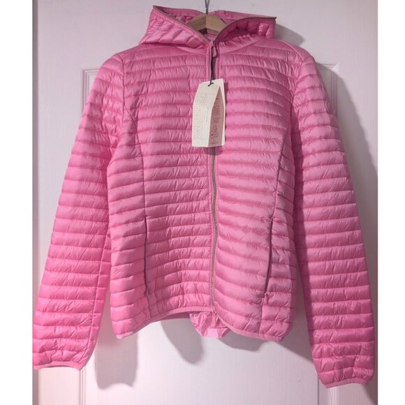 Save The Duck | Daisy Padded Jacket In Aurora Pink - Picture 2 of 16